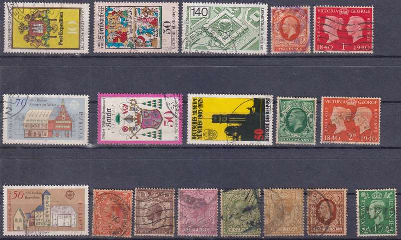 Stamps Mix World Card