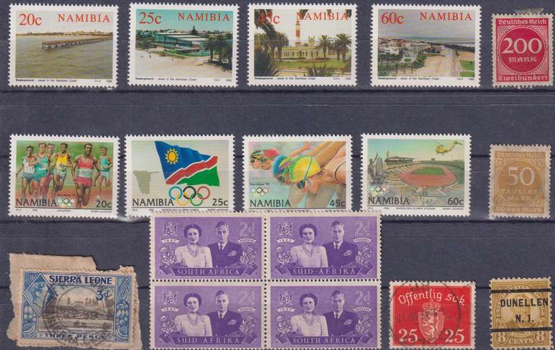 Stamps Mix World Card