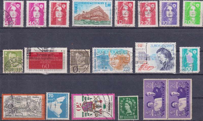 Stamps Mix World Card