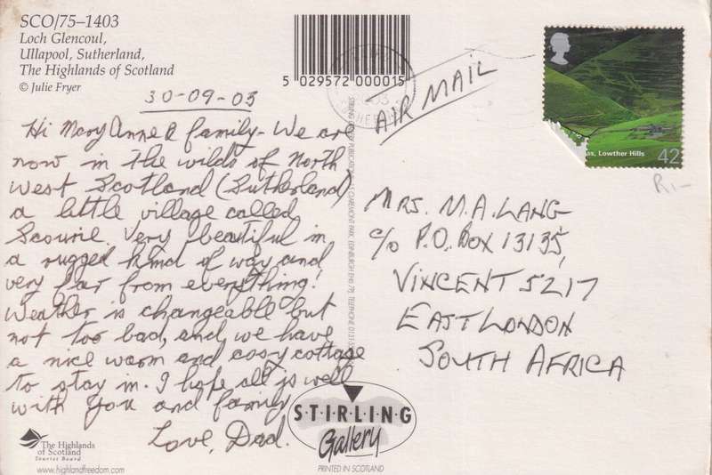 Post Cards not used