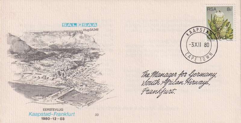 FDC RSA 1977 Flora - Protea Plants