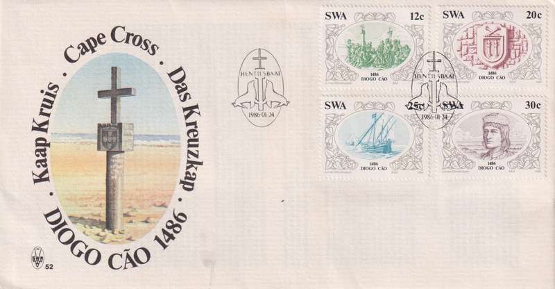 FDC Namibia 1986 Diego Cao