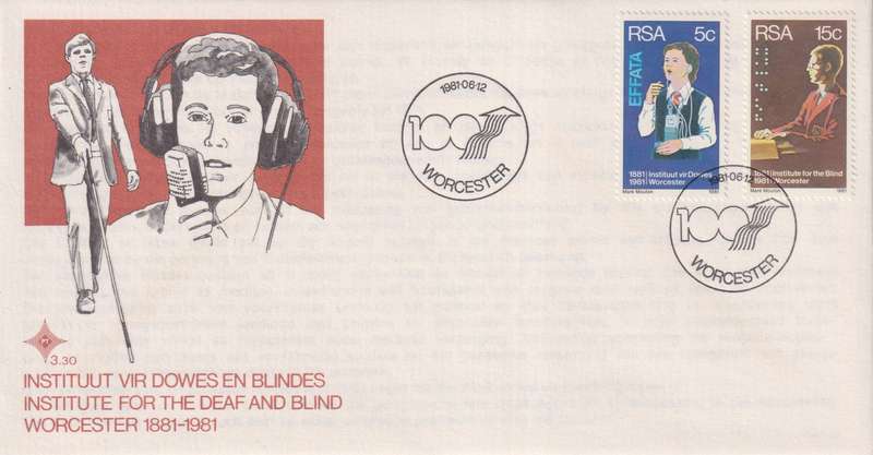 FDC RSA 1981 The 100th Anniversary of the Institutes for Deaf and Blind, Worcester