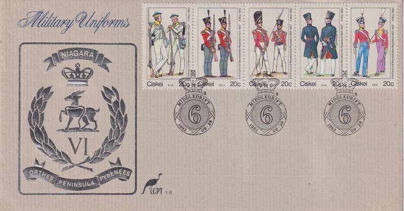 FDC Ciskei 1983 Military Uniforms