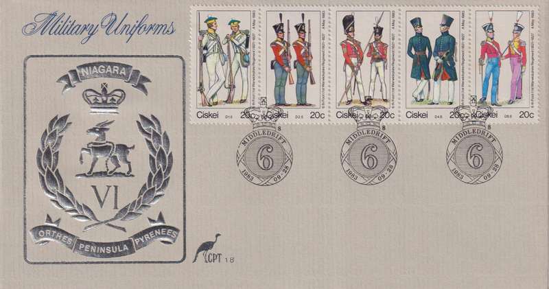 FDC Ciskei 1983 Military Uniforms