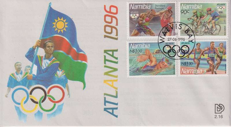 FDC Namibia 1996 Olympic Games - Atlanta, USA