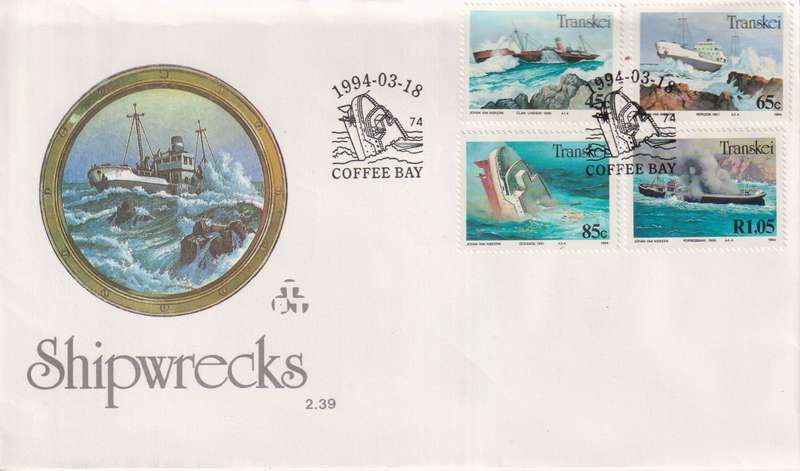 FDC Transkei 1994 Shipwrecks