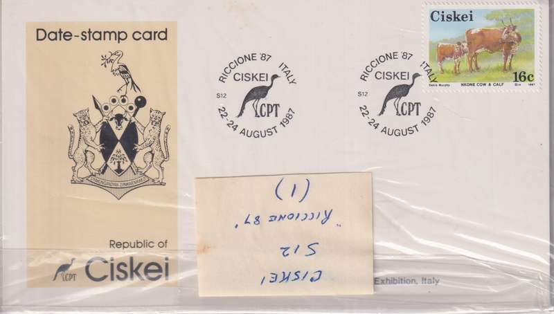Date Stamp Card Ciskei