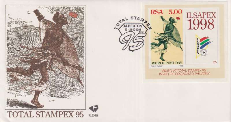 FDC RSA 1995 International Stamp Exhibition "STAMPEX '95"