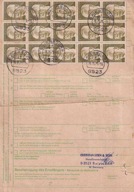 Postal History Germany
