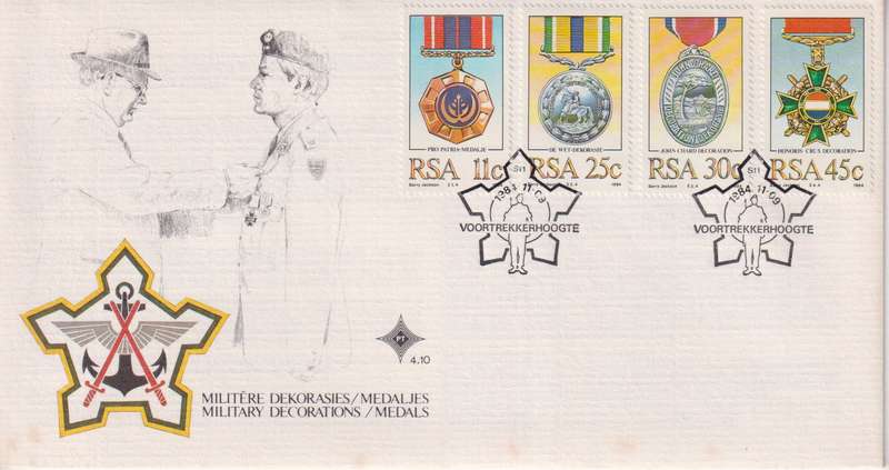 FDC RSA 1984 Military Decorations