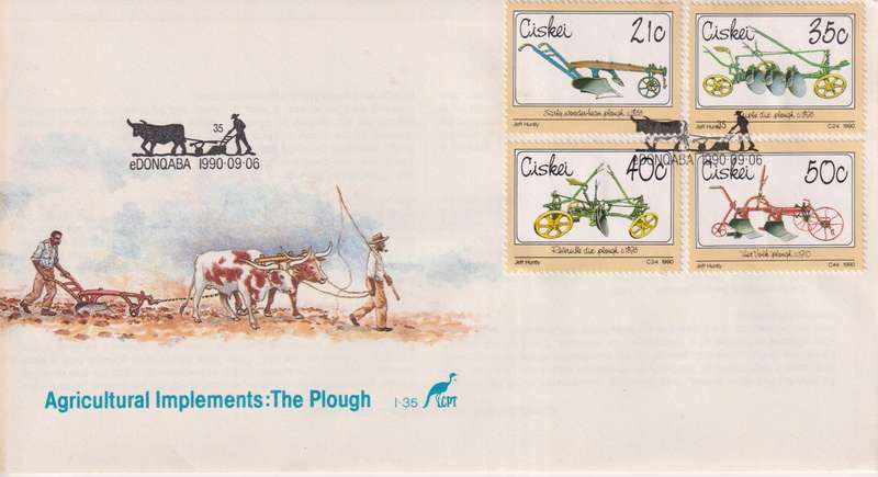 FDC Ciskei 1990 Farming - Plows