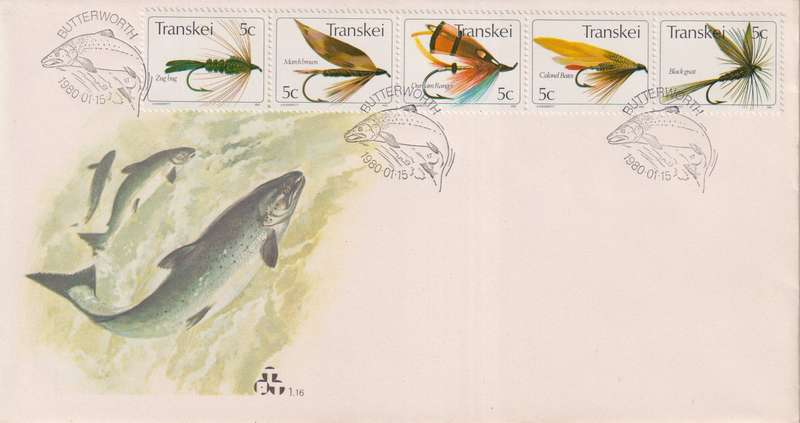 FDC Transkei 1980 Fishing Flies
