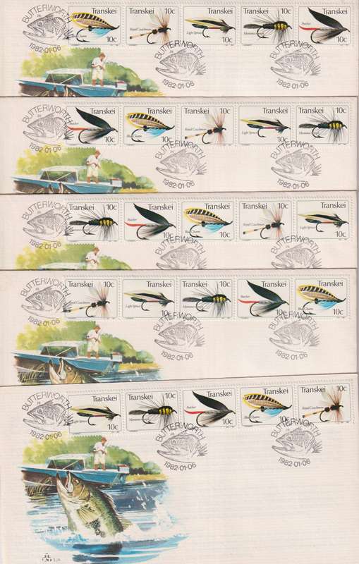 FDC Transkei 1982 Fishing Flies