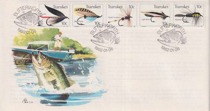 FDC Transkei 1982 Fishing Flies
