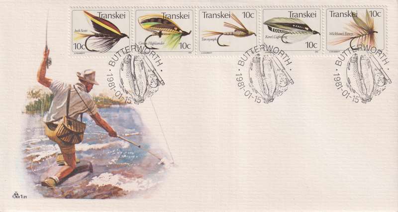 FDC Transkei 1981 Fishing Flies