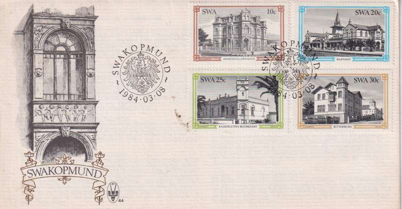 FDC SWA 1984 Historic Buildings of Swakopmund