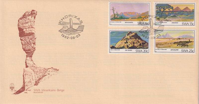 FDC SWA 1982 Mountains