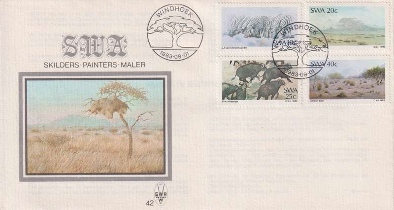 FDC SWA 1983 Paintings