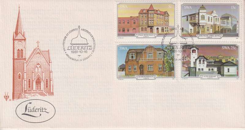 FDC SWA 1981 Historic Buildings of Luderitz