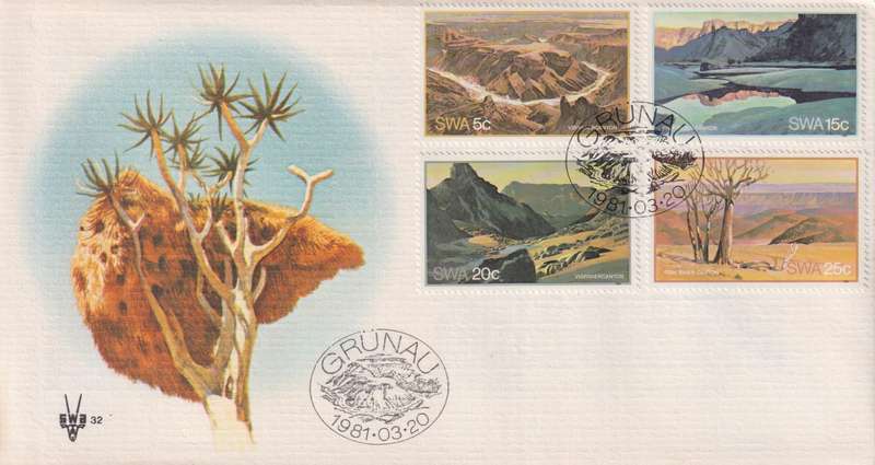 FDC SWA 1981 Tourism - Fish River Canyon