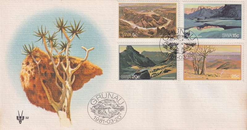 FDC SWA 1981 Tourism - Fish River Canyon
