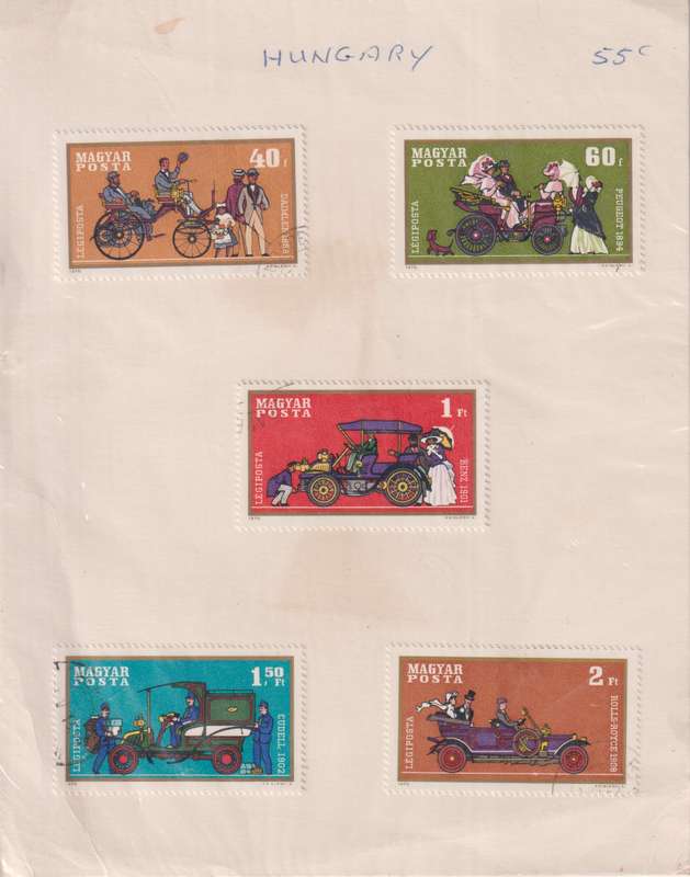 Stamps Hungary Mix Card