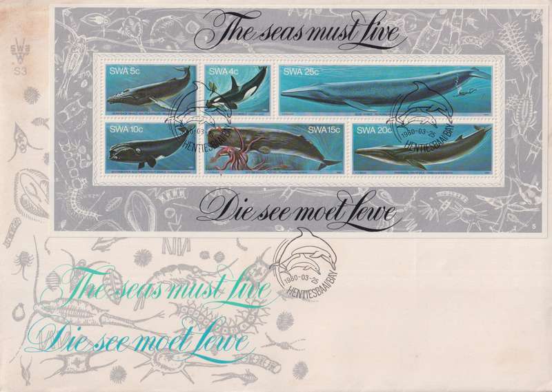 FDC SWA 1980 Whales