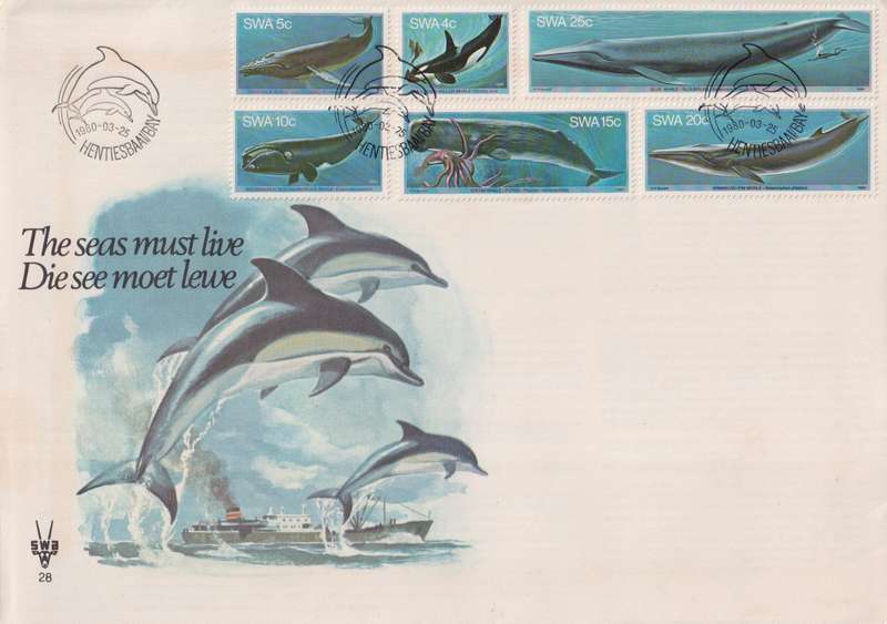 FDC SWA 1980 Whales