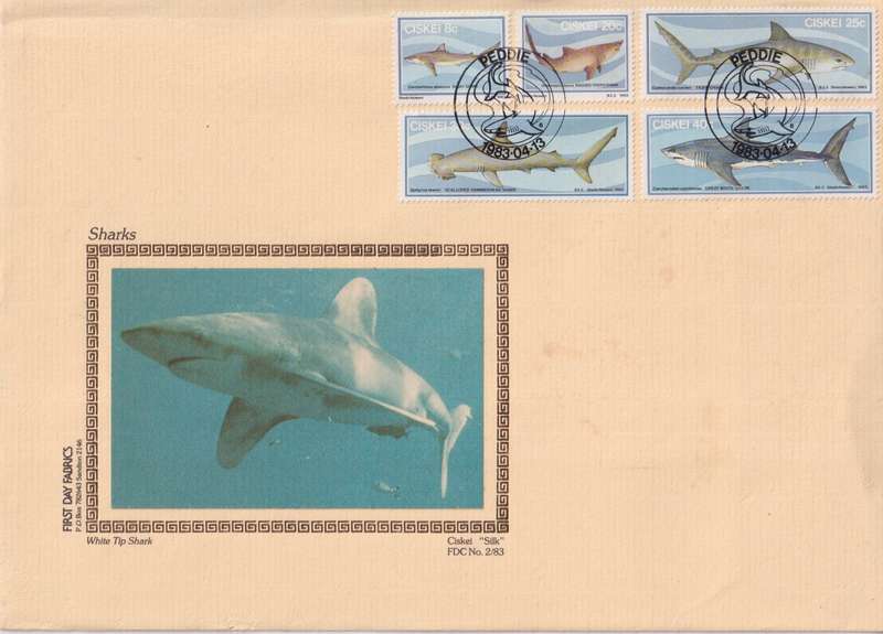 FDC Silk Ciskei 1983 Sharks