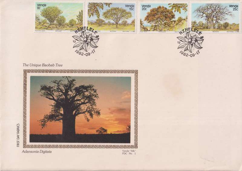 FDC Silk Venda 1982 Trees