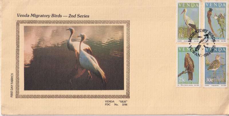 FDC Silk 1984 Migratory Birds