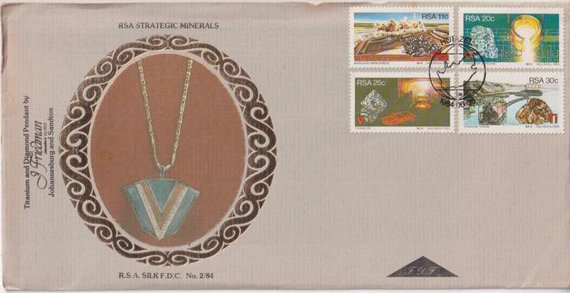 FDC Silk RSA 1984 Strategic Minerals