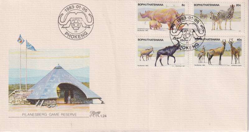FDC Bophuthatswana 1983 Pilanesberg Nature Reserve