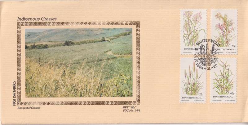 FDC Silk 1984 Indigenous Grasses