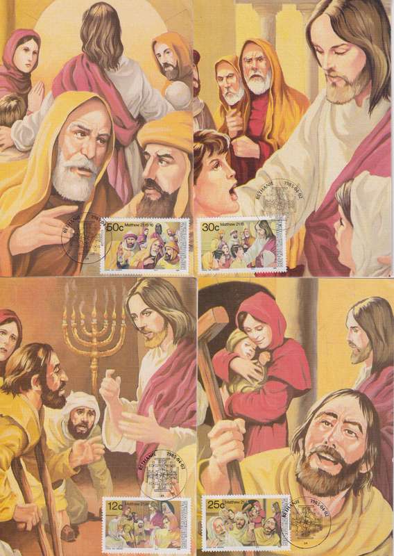 Maxi Card Set of 4 1985 Easter (Packs Of 10 Bid per pack to take all)