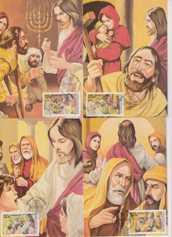 Maxi Card Set of 4 1985 Easter (Packs Of 10 Bid per pack to take all)