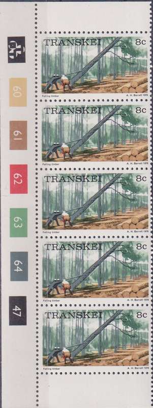 Stamps Control Blocks Transkei 1976 Local Motifs