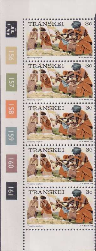 Stamps Control Blocks Transkei 1976 Local Motifs