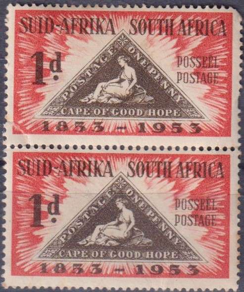 Stamps RSA 1953 The 100th Anniversary of the first Cape of Good Hope Stamps