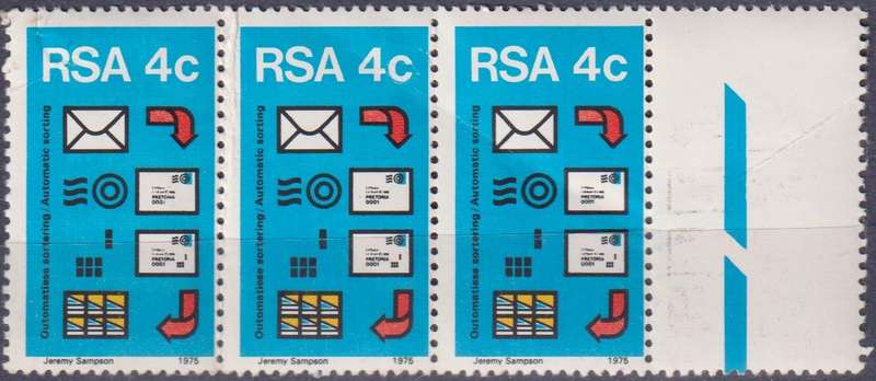 Stamps RSA 1975 Postal Mechanization
