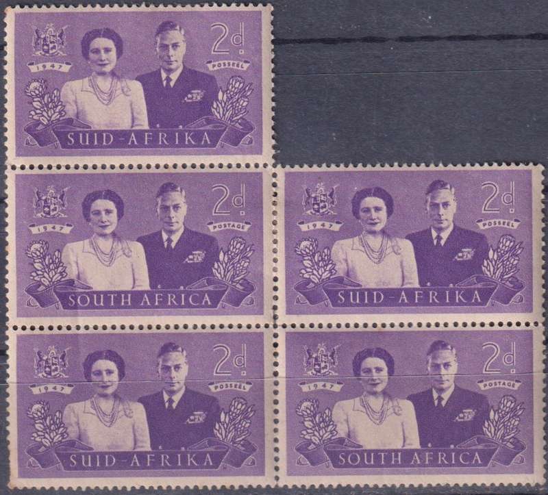 Stamps RSA 1947 Royal Visit