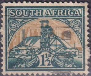 Stamps RSA 1941 Local Motives - Goldmine