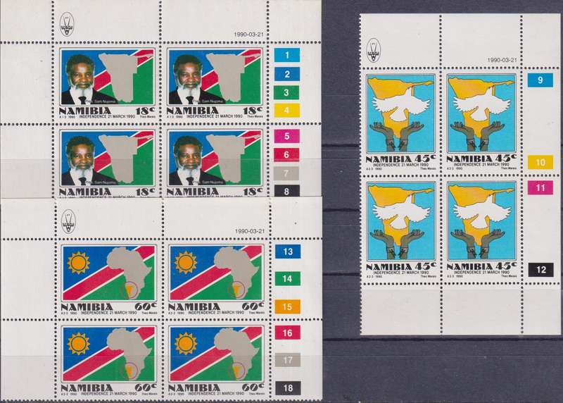 Stamps Control Blocks 1990 Independence