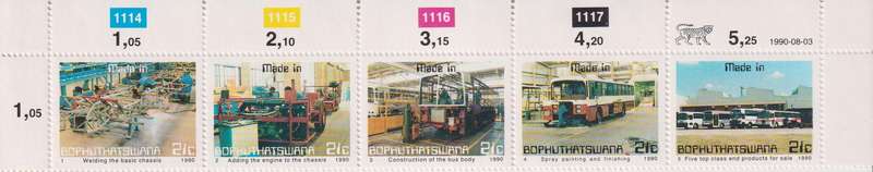 Stamps Control Blocks 1990 Industries