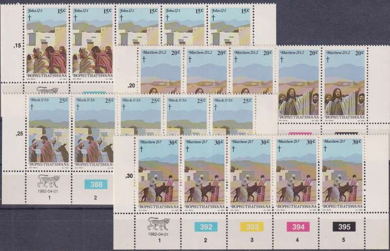 Stamps Control Blocks 1982 Easter
