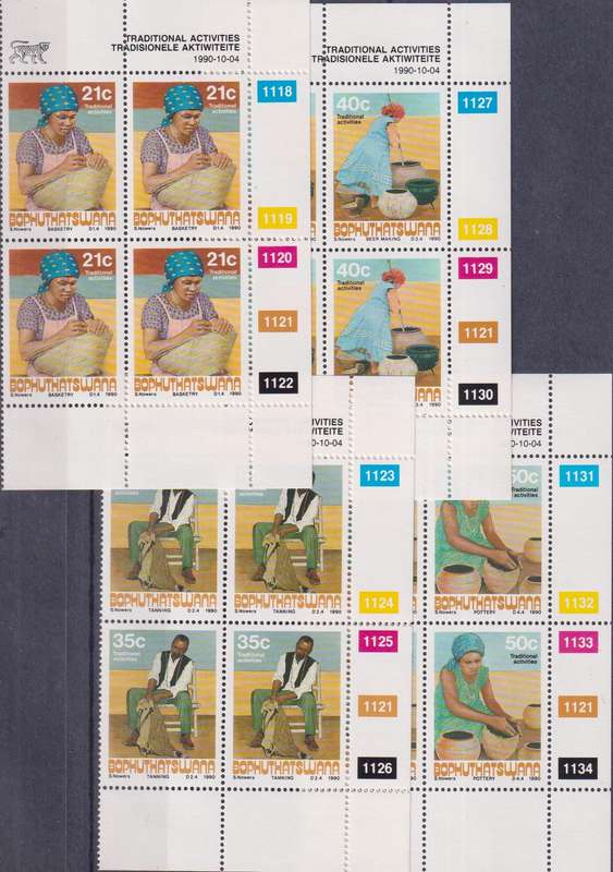 Stamps Control Blocks 1982 History of the Telephone