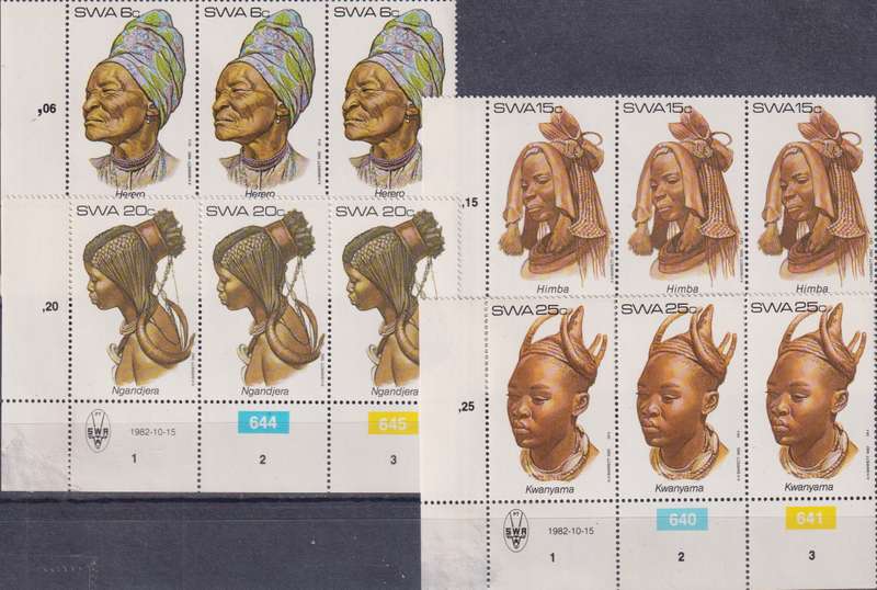Stamps SWA 1982 Female Headdresses