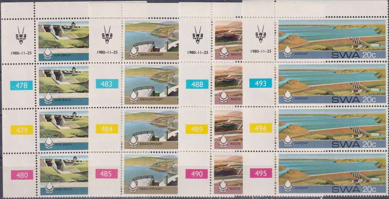 Stamps SWA 1980 Dams