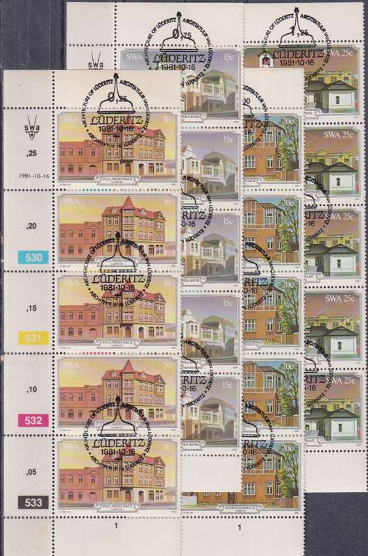 Stamps SWA 1981 Historic Buildings of Luderitz